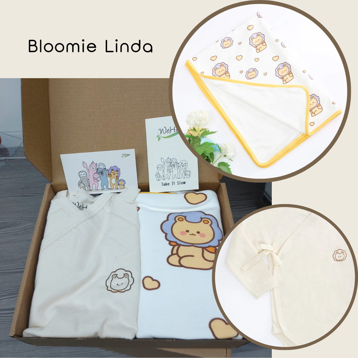 Bloomies -韓國有機棉初生嬰兒禮盒套裝｜滿月酒首選